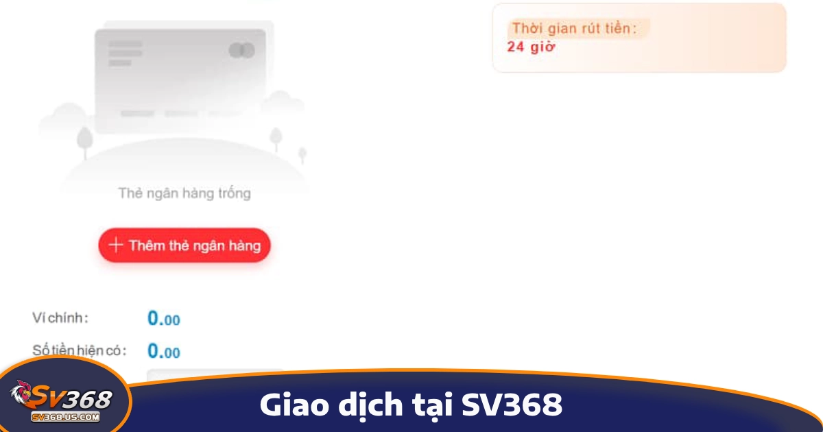 trang chủ 38 Giao dịch tại SV368 diễn ra nhanh chóng và tiện lợi